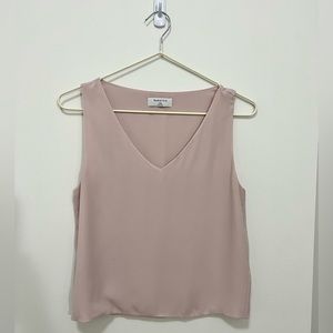 Blush pink aritzia murphy blouse xxs